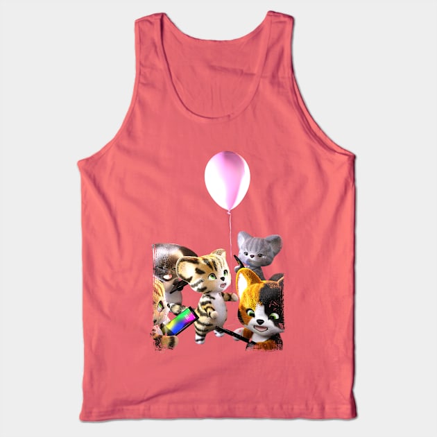 Digital Detox Tiger Tank Top by vonHobo